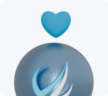 FP Markets logo and a heart